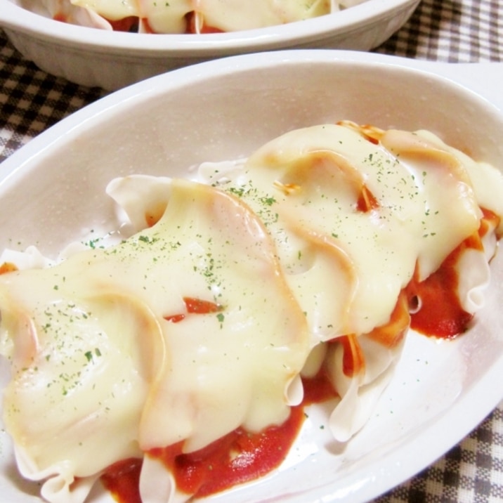 簡単リメイク♪餃子deグラタン